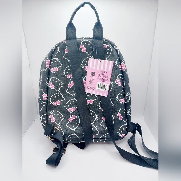 Sanrio Hello Kitty Mini Backpack Ladies Purse 10" Faux Leather Girls Authentic - Picture 3 of 7